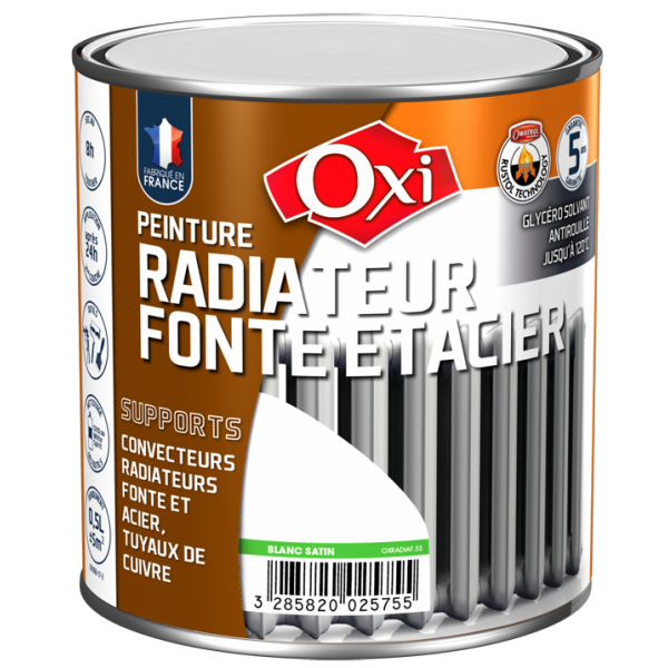 OXI PEINTURE RADIATEUR FONTE & ACIER - Peinture antirouille pour